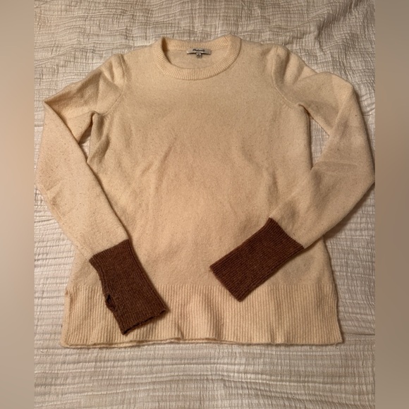 Madewell Wool Blend Colorblock Sweater - Size M - Picture 3 of 8